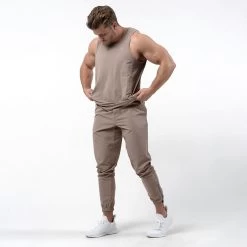 Performance Joggers - Taupe 14 Performance Joggers - Taupe -Gymreapers Sale Shop performance jogger taupe full