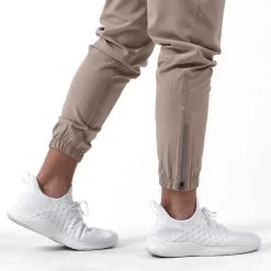 Performance Joggers - Taupe 11 Performance Joggers - Taupe -Gymreapers Sale Shop performance jogger taupe side
