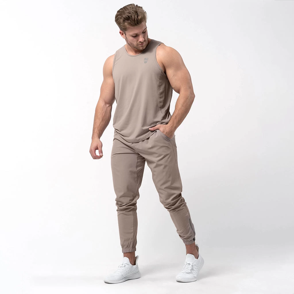 Performance Tank Top - Taupe 7 Performance Tank Top - Taupe - Image 5