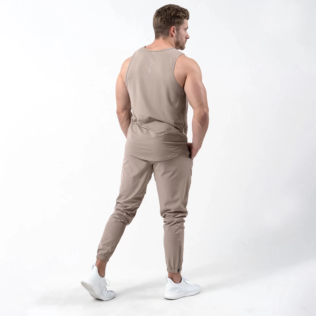Performance Tank Top - Taupe 8 Performance Tank Top - Taupe - Image 6
