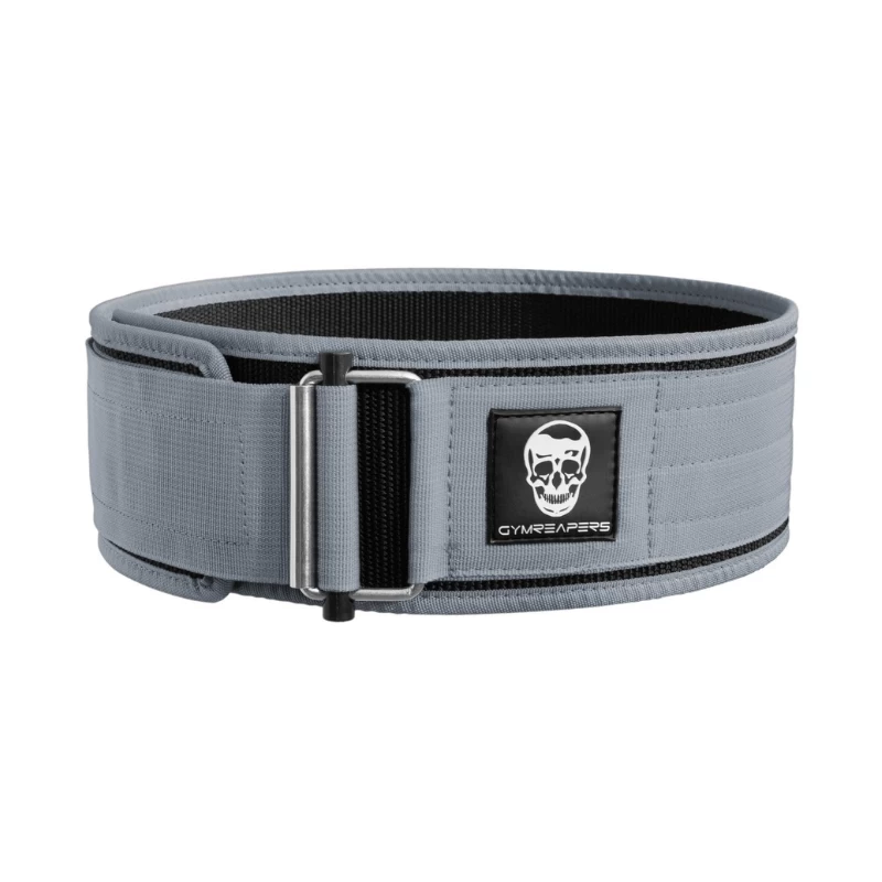 Quick Locking Weightlifting Belt | Premium Back Support - Gray 3 Quick Locking Weightlifting Belt | Premium Back Support - Gray