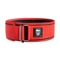 Quick Locking Weightlifting Belt | Premium Back Support - Red