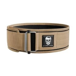 Quick Locking Weightlifting Belt | Premium Back Support - Tan
