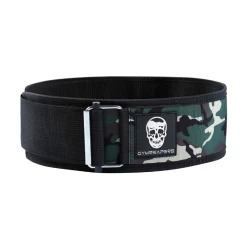 Quick Locking Weightlifting Belt | Premium Back Support - Woodland Camo