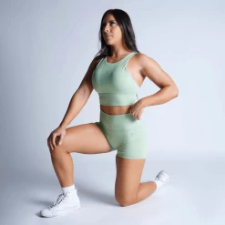 Revive 4" Shorts - Mint 10 Revive 4" Shorts - Mint -Gymreapers Sale Shop revive 4 inch shorts mint kneel