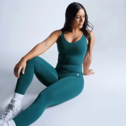 Revive Leggings - Emerald -Gymreapers Sale Shop revive leggings emerald sitting