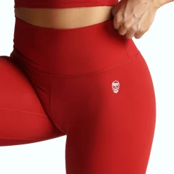 Revive Leggings - Red 11 Revive Leggings - Red -Gymreapers Sale Shop revive leggings red detail zoom