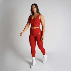 Revive Leggings - Red 13 Revive Leggings - Red -Gymreapers Sale Shop revive leggings red full