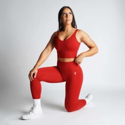 Revive Leggings - Red 12 Revive Leggings - Red -Gymreapers Sale Shop revive leggings red full kneel