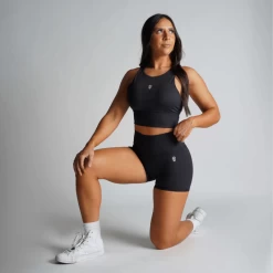 Revive 4" Shorts - Black 13 Revive 4" Shorts - Black -Gymreapers Sale Shop revive shorts black full kneel