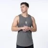 Ascend Scoop Hem Tank - Charcoal -Gymreapers Sale Shop scoop tank charcoal