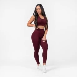 Heritage Bra - Wine -Gymreapers Sale Shop seamless legacy set wine full