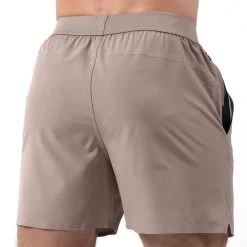 Performance Shorts - Taupe 13 Performance Shorts - Taupe -Gymreapers Sale Shop shorts taupe back