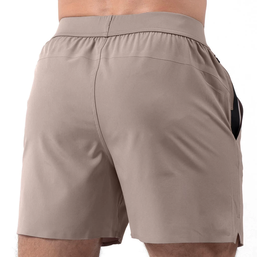 Performance Shorts - Taupe 5 Performance Shorts - Taupe - Image 3