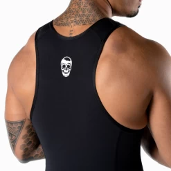 Apex Weightlifting Singlet - Black (IPF Approved) -Gymreapers Sale Shop singlet black back detail