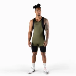 Apex Weightlifting Singlet - OD Green (IPF Approved) -Gymreapers Sale Shop singlet green