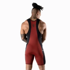 Apex Weightlifting Singlet - Burgundy (IPF Approved) 14 Apex Weightlifting Singlet - Burgundy (IPF Approved) -Gymreapers Sale Shop singlet red back