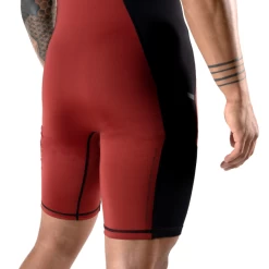 Apex Weightlifting Singlet - Burgundy (IPF Approved) 13 Apex Weightlifting Singlet - Burgundy (IPF Approved) -Gymreapers Sale Shop singlet red detail