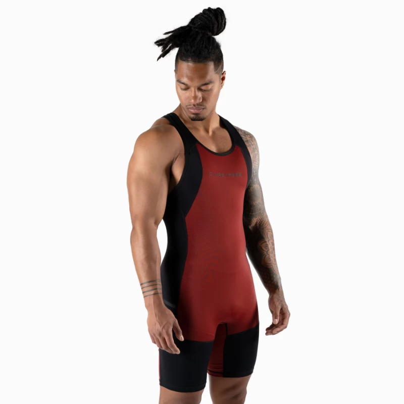 Apex Weightlifting Singlet - Burgundy (IPF Approved) 5 Apex Weightlifting Singlet - Burgundy (IPF Approved) - Image 3