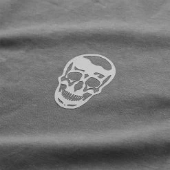 Skull Tee - Charcoal -Gymreapers Sale Shop skull tee charcoal detail