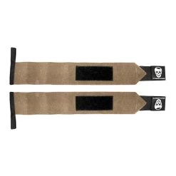 Stiff Wrist Wraps - Heavy Duty Wrist Support - Khaki -Gymreapers Sale Shop stiff wrist wraps khaki flat lay