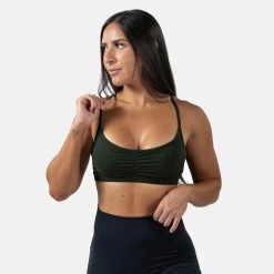 Strive Bra - Forest Green -Gymreapers Sale Shop strive bra forest green main