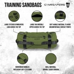 Gymreapers Training Sandbags - OD Green -Gymreapers Sale Shop training sandbags specs d907f005 b902 48ed ad95 80509e21108f