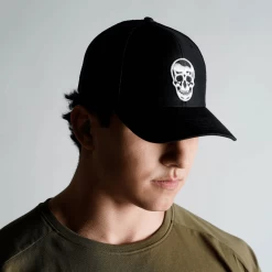 Gymreapers Trucker Hat - Black/White -Gymreapers Sale Shop trucker hat black front