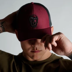 Gymreapers Trucker Hat - Maroon -Gymreapers Sale Shop trucker hat maroon front