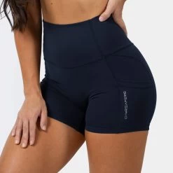 Victory Shorts - Midnight Navy -Gymreapers Sale Shop victory shorts midnight navy side