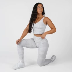 Revive Leggings - White Camo -Gymreapers Sale Shop white camo leggings kneel