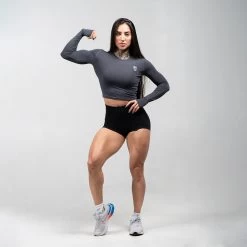 Women's Performance Long Sleeve - Obsidian 9 Women's Performance Long Sleeve - Obsidian -Gymreapers Sale Shop womens performance long sleeve obsidian full