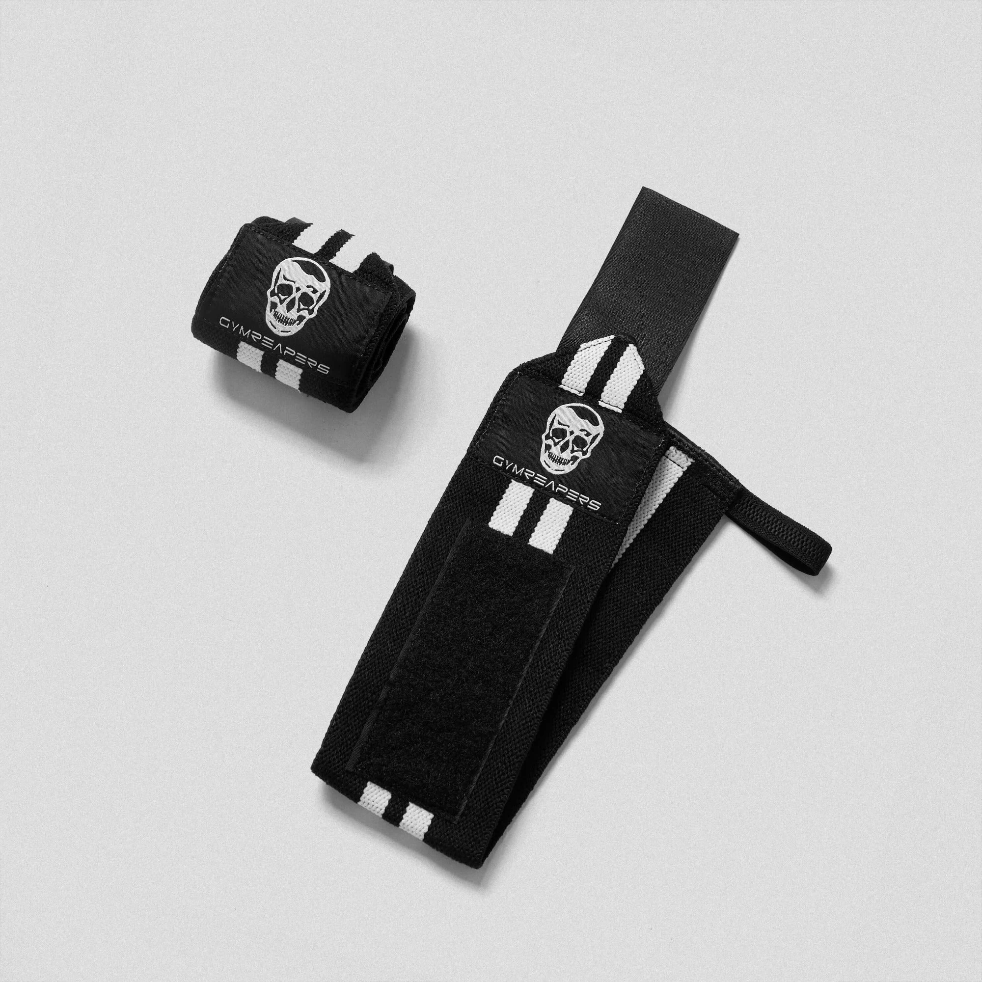 Wrist Wraps - 18" Weightlifting Wrist Support - White 5 Wrist Wraps - 18" Weightlifting Wrist Support - White - Image 3