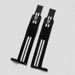 Wrist Wraps - 18" Weightlifting Wrist Support - White 12 Wrist Wraps - 18" Weightlifting Wrist Support - White -Gymreapers Sale Shop wrist wraps black white full flat