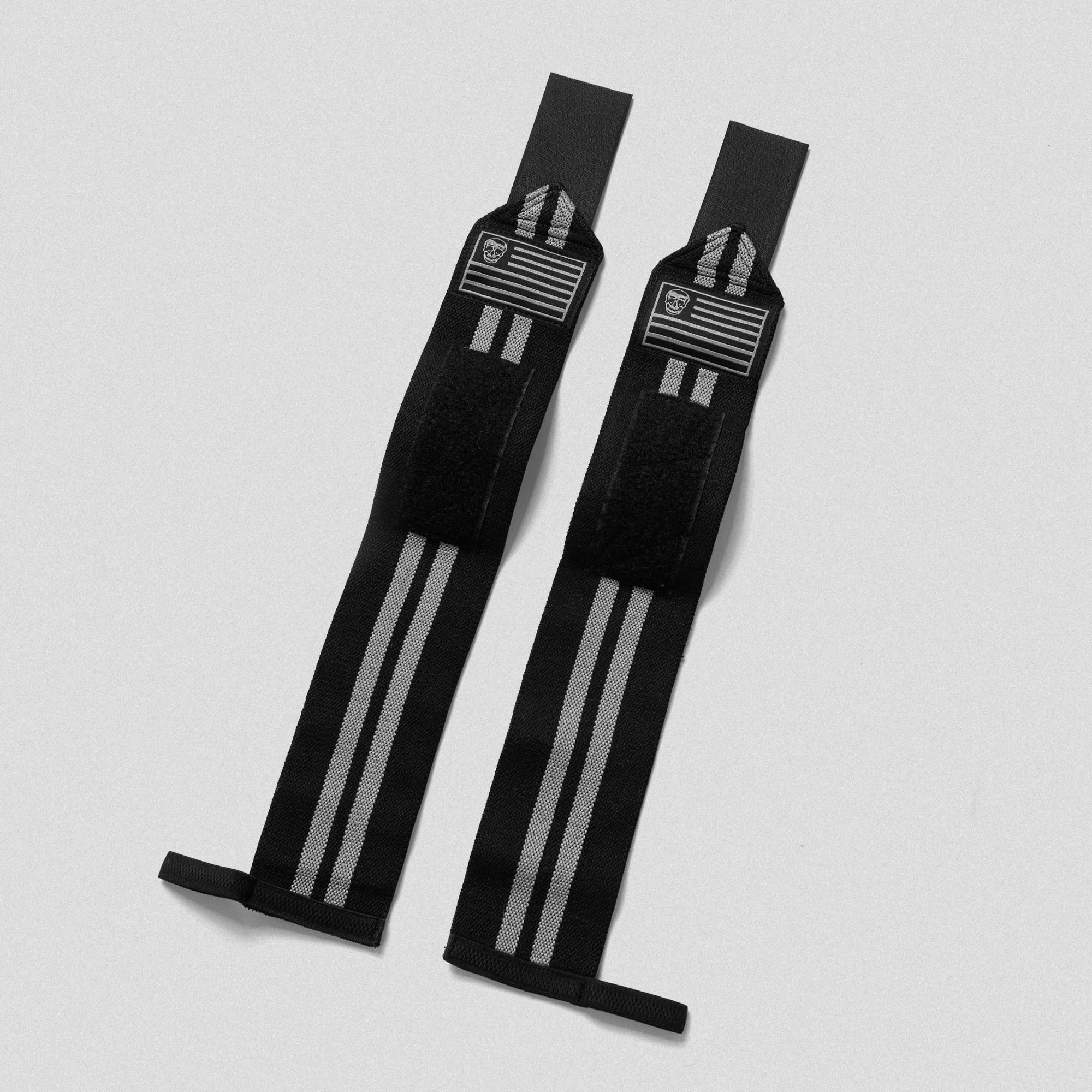 Wrist Wraps - 18" Weightlifting Wrist Support - Gray 6 Wrist Wraps - 18" Weightlifting Wrist Support - Gray - Image 4