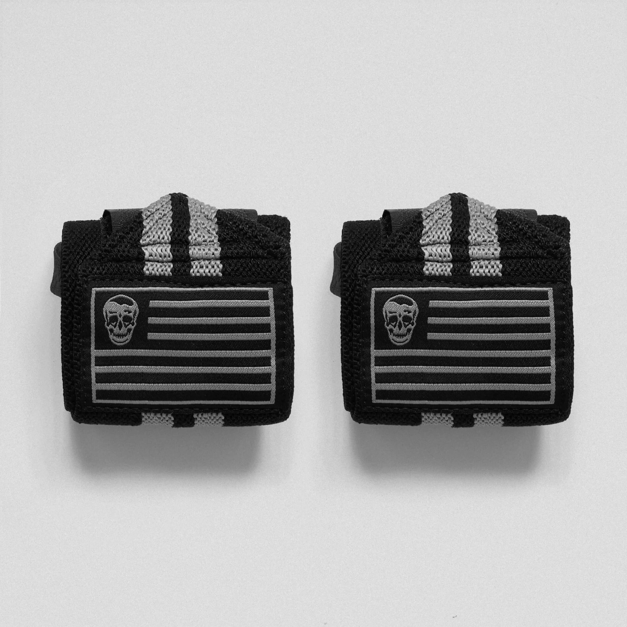 Wrist Wraps - 18" Weightlifting Wrist Support - Gray 3 Wrist Wraps - 18" Weightlifting Wrist Support - Gray